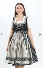 Abito donna nero Grace Dirndl