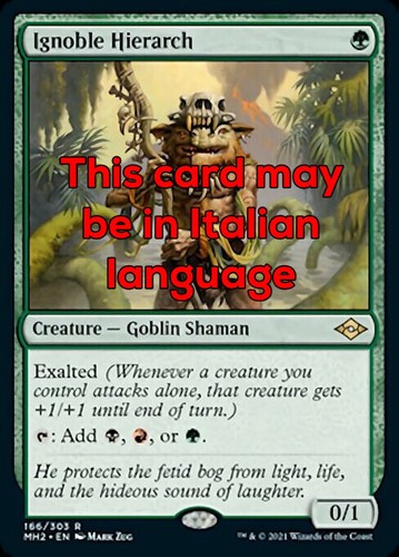 Mtg ignoble hierarch exc - ignoble,