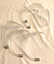 LOTTO DI 5 PZ. DI RICAMBIO LAMPADARIO MURANO FOGLIE VEDI FOTO E MISURE