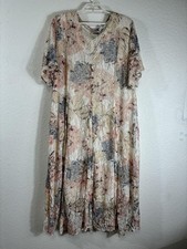 Abito vintage Starina donna 3XL pastello floreale pizzo stravagante fata boho anni 90