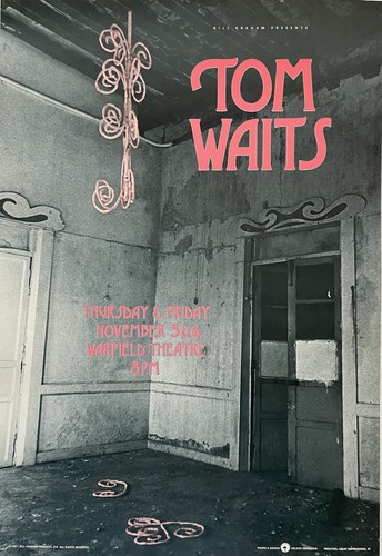 Tom waits concert poster san - concert,
