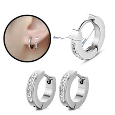 orecchini acciaio uomo donna