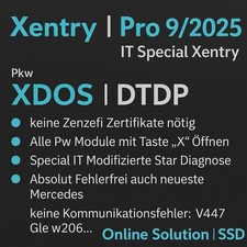 Portatile con Mercedes SSD Xentry Diagnostica 09.2025 Software Diagnostico