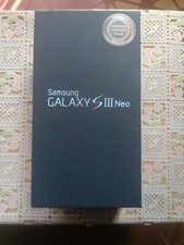 SCATOLO ORIGINALE SAMSUNG S3 NEO COLORE BLU USATO più cover dietro 