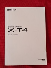 Manuale cartaceo fotocamera mirroless Fujifilm X-T4 in italiano Fuji XT4