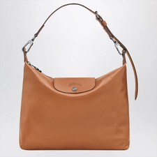 Longchamp Le Pliage Xtra Borsa Hobo Colore Anacardi, Borsa Media in Pelle