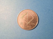 100 lire commemorativa - ,