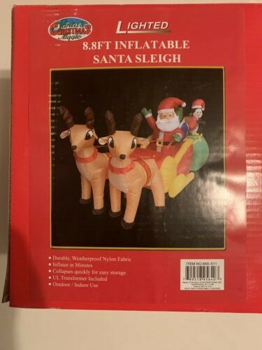 Slitta babbo natale - slitta, gonfiabile