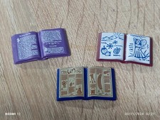 PLAYMOBIL x3 LIBRI APERTI SCRITTORE BIBLIOTECA LIBRO SCUOLA SALONE