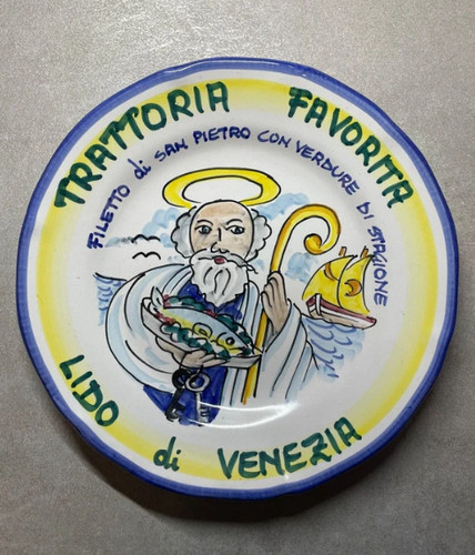 Piatto ceramica solimene - piatto,