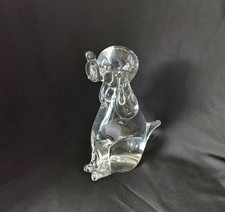 Licio Zanetti Cucciolo Cane in Vetro di Murano 7" Made in Italy Artista Firmato Vintage