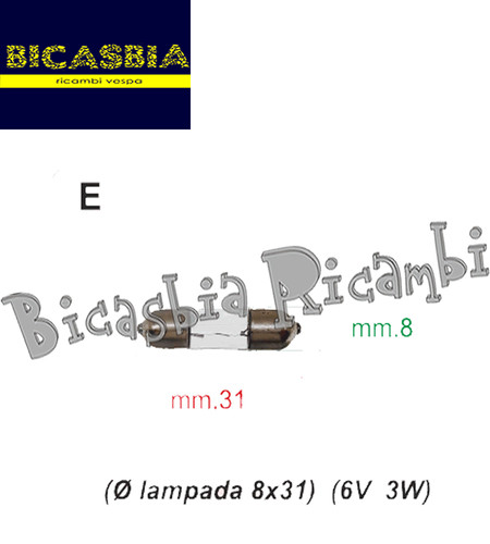 8904 lampadina 3w siluro - -,
