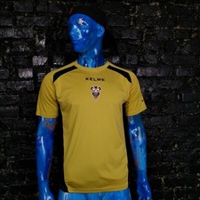 Albacete Maglia Allenamento Calcio Maglia Nero Oro Kelme Maglia Uomo Taglia M 