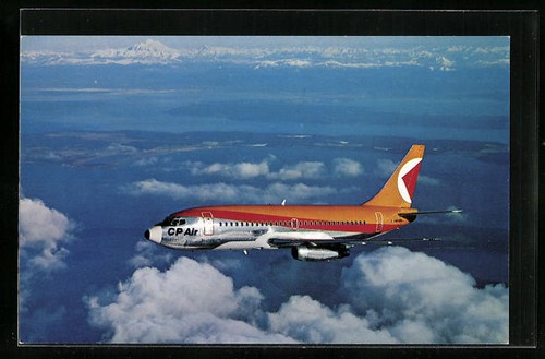 Cartolina aereo boeing 737 - cartolina, aereo,