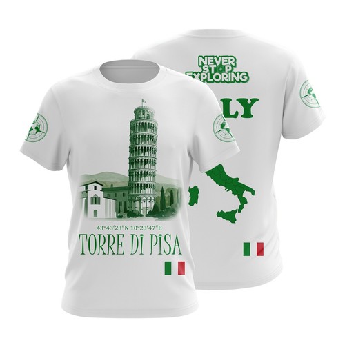 Shirt pisa italia grafica - pisa,