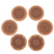  6pcs Mandala Pattern Coasters