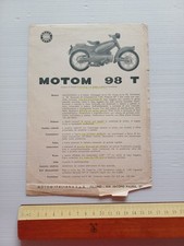 Motom 98 T 1956 depliant