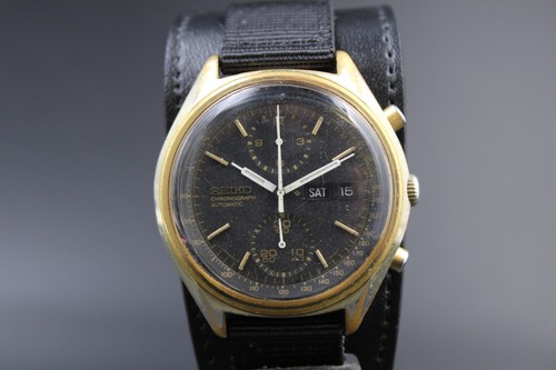 Seiko 6138 8020 nero oro - nero,