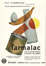 ADVERTISEMENT 1953 FARMALAC