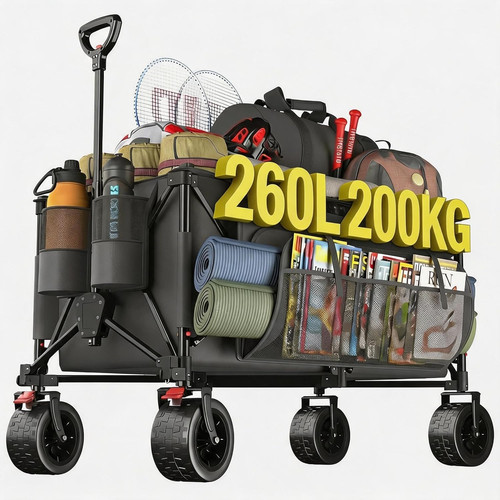 Carrello spiaggia pieghevole - carrello,