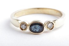 Anello zaffiro brillanti in