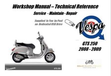 Vespa GTS250 GTS 250 Manuale