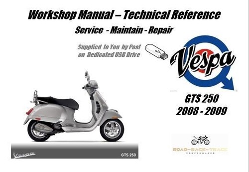 Vespa gts250 gts 250 manuale - gts,