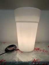 kloris vaso fioriera bianco illuminabile da interno/esterno arredamento giardino