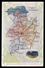 CPA chocolaterie d'aiguebelle DEPARTEMENTS DE FRANCE ET COLONIES-ILLE ET VILAINE