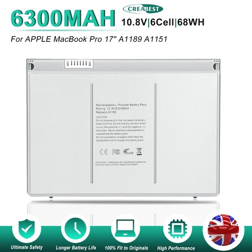 Batteria 6300mah a1189 per - batteria,