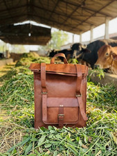 Zaino in pelle di capra borsa