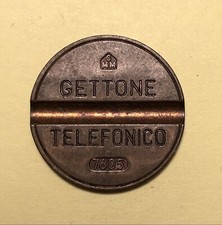 RARO GETTONE TELEFONICO CMM 7605 ITALY PHONE TOKEN 3403b RUOTATO 180°
