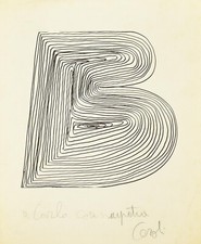 Mario Ceroli ( Castelfrentano, 1938 )Litografia firmata timbrata Bolaffi Arte