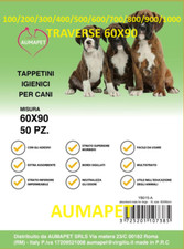 100/1000 TAPPETINI ASSORBENTI PER CANI 60x90 TRAVERSE CANE PANNOLINI DOG offerta