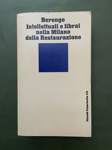 Marino berengo intellettuali - berengo,,