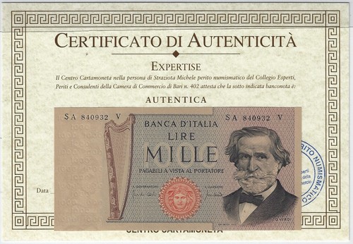 Solorarita 1000 lire verdi - solorarita, g.