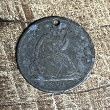 1861 O seduto Liberty mezzo