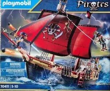 Playmobil 70411 Nave Dei Pirati Nuovo / Conf. Orig. Nave