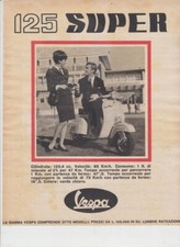 advertising Pubblicità MOTO PIAGGIO VESPA 125 SUPER 1966 SCOOTER ITALIANI  EPOCA