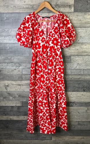 Abito midi zara taglia - midi, rosso