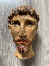 Testa in legno San Francesco