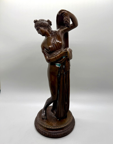 Antica statuina bronzo