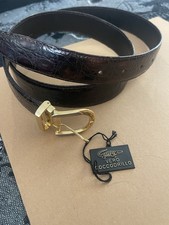 Cintura Di Vero Coccodrillo