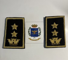gradi da Spallina  Tenente Colonnello Sfondo Nero Esercito Ricamati