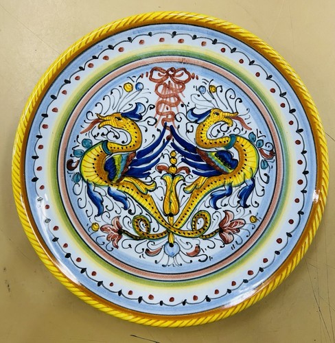 Deruta pottery plate - 8, inch