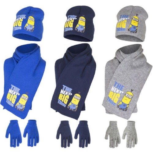 Minions set cappello sciarpa - set,