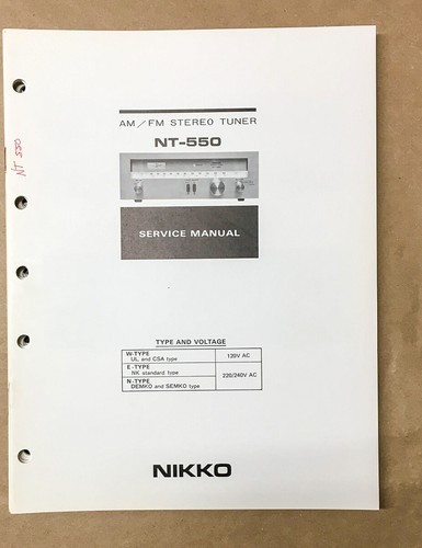 Nikko 550 sintonizzatore - nikko, nt-550