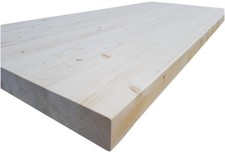 Piano Tavolo in Legno Lamellare Abete Austriaco Spessore cm 8 x Varie Misure