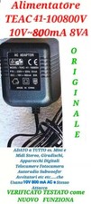 ADAPTOR 10V ~ 800mA TEAC 41  100800V x TUTTI Apparecchi 10V 8O0mA ORIGINALE