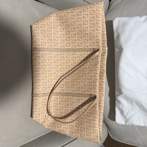 Borsa fendi beige autentico - borsa,